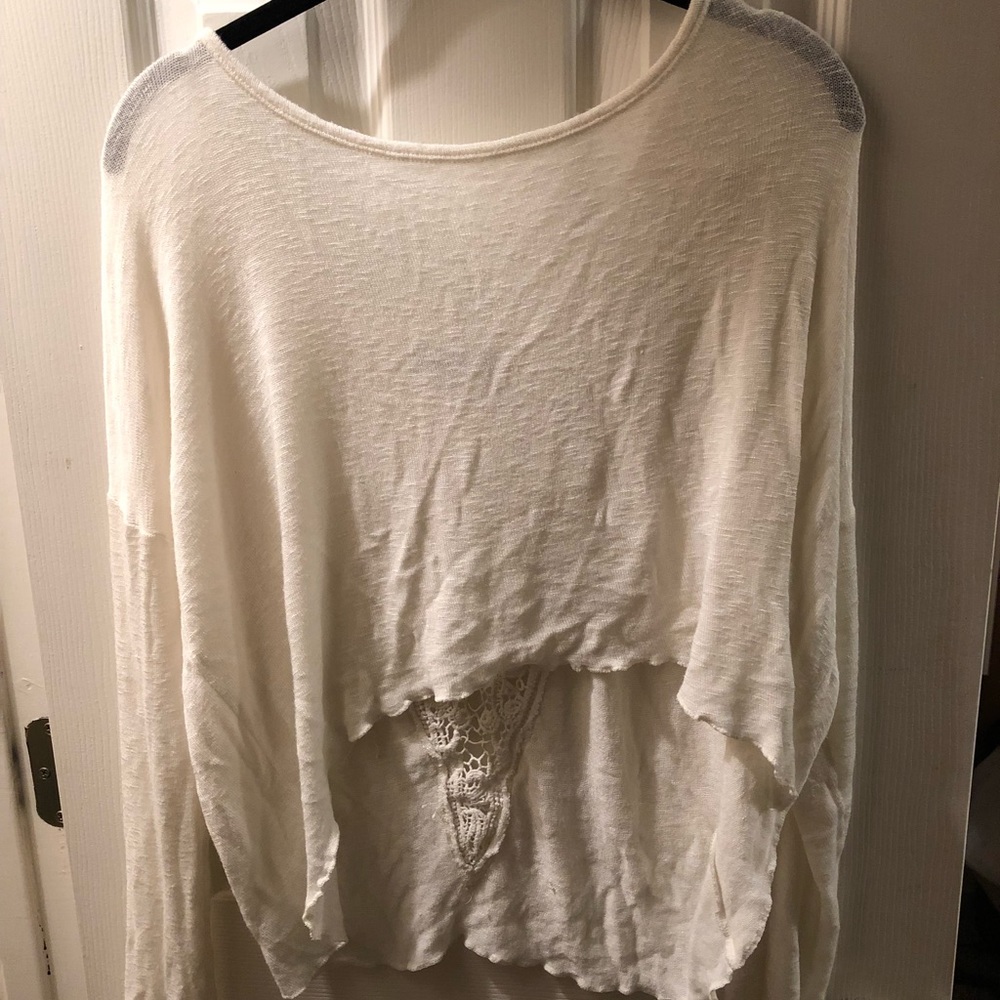 Medium Cream Cropped Sweater